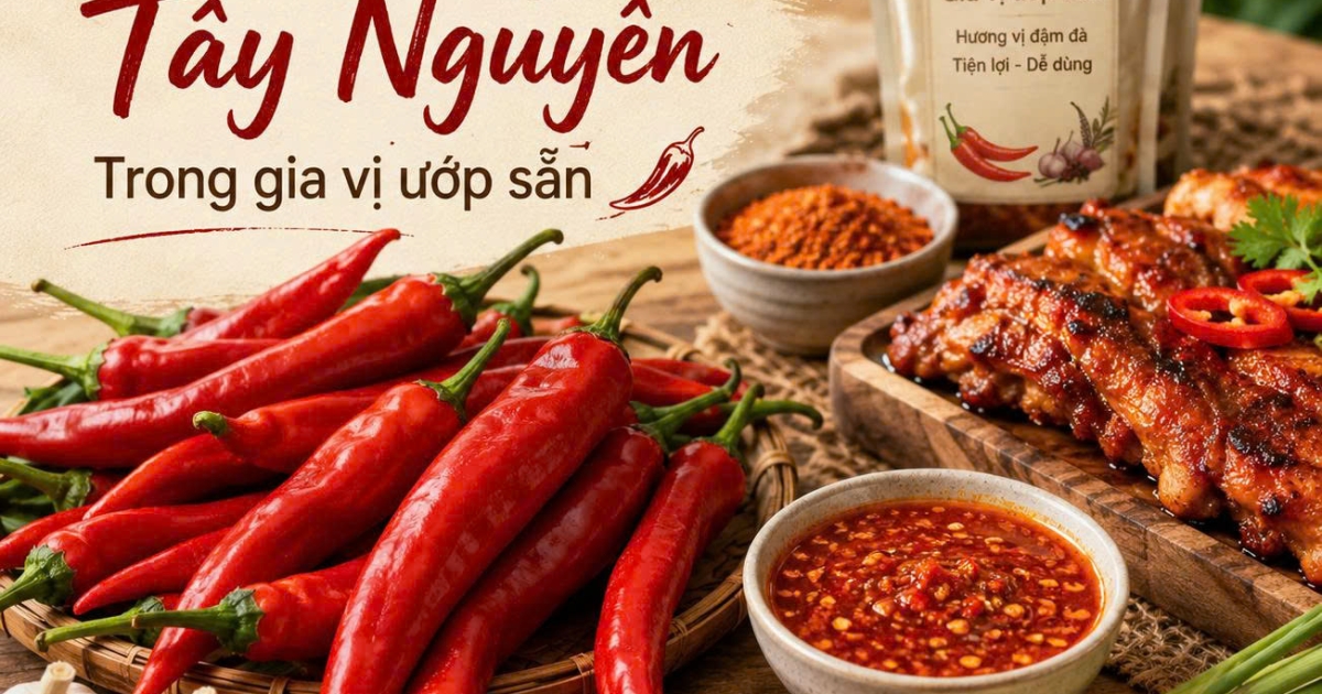 Tác dụng của ớt sừng Tây Nguyên trong các loại gia vị ướp sẵn