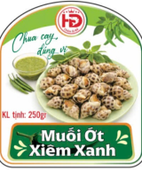 Muối Ớt Xiêm Xanh HD 250g – Gia Vị Chấm Chua Cay Cho Hải Sản, Đồ Nướng, Trái Cây