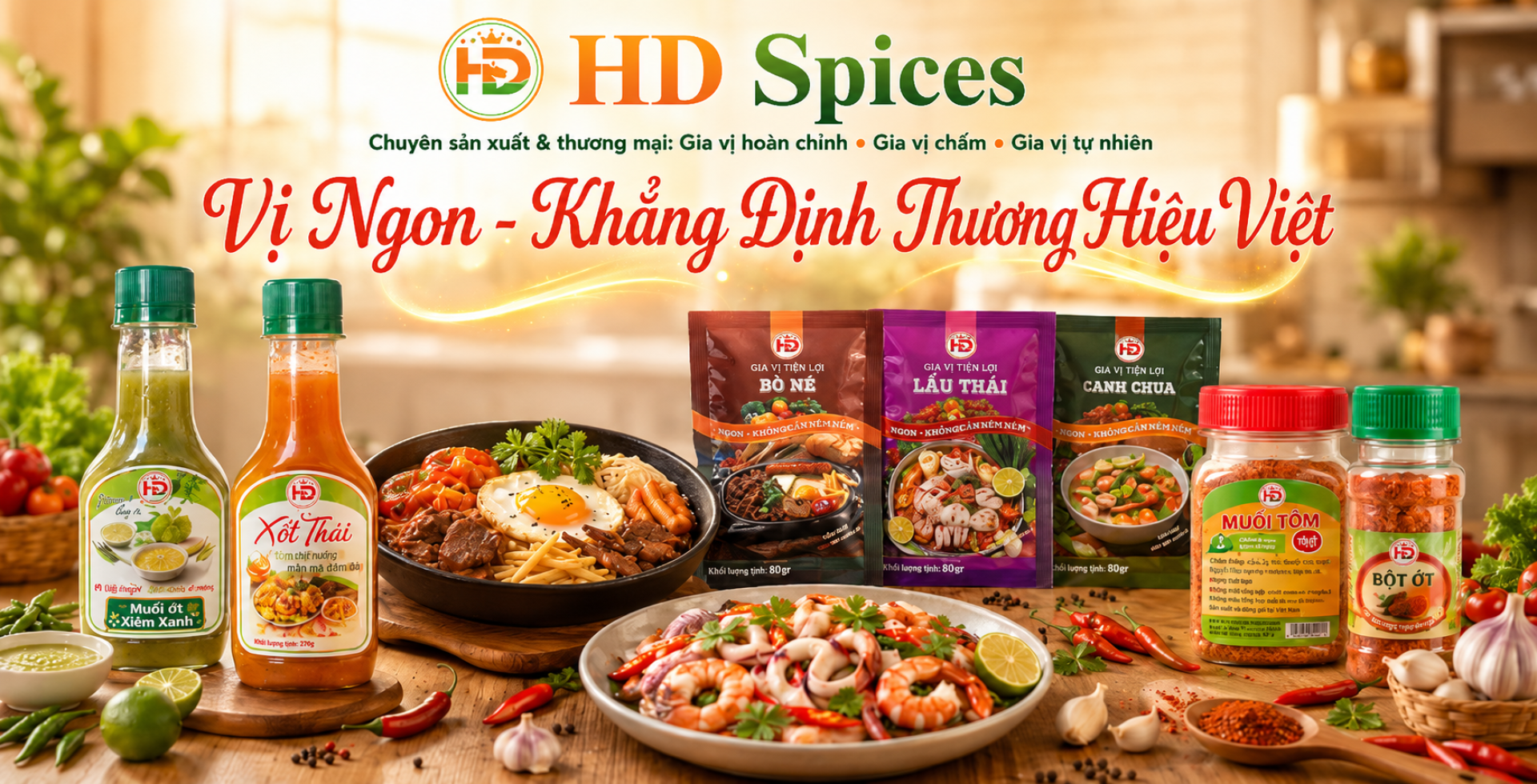 HD Spices - Vị ngon, khẳng định thương hiệu việt