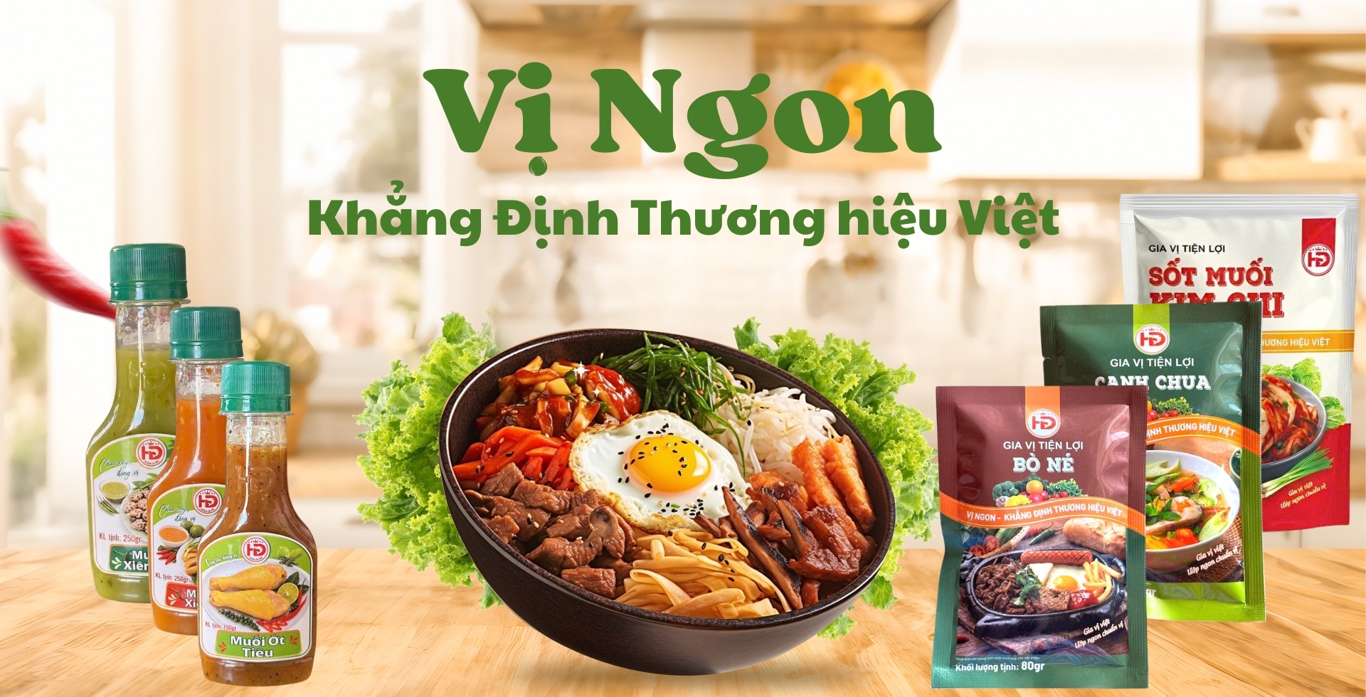 HD Spices - Gia vị ngon khẳng dịnh thương hiệu Việt