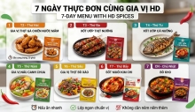 Thực đơn 7 ngày nấu bữa tối trong 15 phút với gia vị tiện lợi