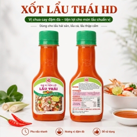 Xốt Lẩu Thái HD 150g – Gia Vị Nấu Lẩu Thái Chua Cay Tiện Lợi