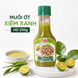 Muối Ớt Xiêm Xanh HD 250g – Gia Vị Chấm Chua Cay Cho Hải Sản, Đồ Nướng, Trái Cây