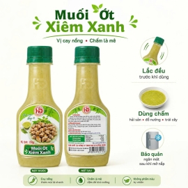 Muối Ớt Xanh HD 150g – Muối Ớt Xiêm Xanh Chấm Hải Sản, Đồ Nướng & Trái Cây