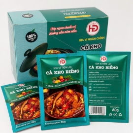 Sỉ Xốt Cá Kho Riềng HD 80g Hộp 20 Gói – Nguồn Hàng Gia Vị Hoàn Chỉnh Cho Tạp Hóa Và Quán Cơm