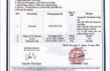 PHIẾU CÔNG BỐ SẢN PHẨM BÒ KHO XỐT VANG