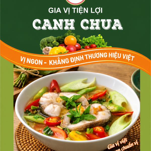 Gia Vị Canh Chua Huỳnh Dung Gói 80g - Nấu Siêu Tốc, Chuẩn Vị