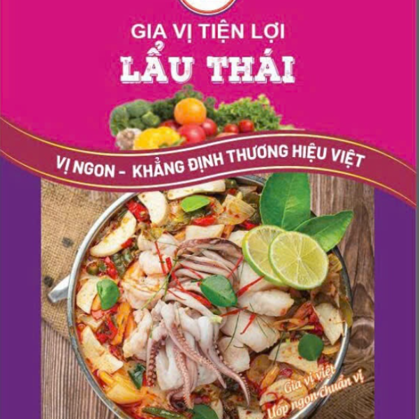 Gia Vị Lẩu Thái HD 80g – Xốt Nấu Lẩu Thái Chua Cay Tiện Lợi, Đậm Vị Cho 4–5 Người