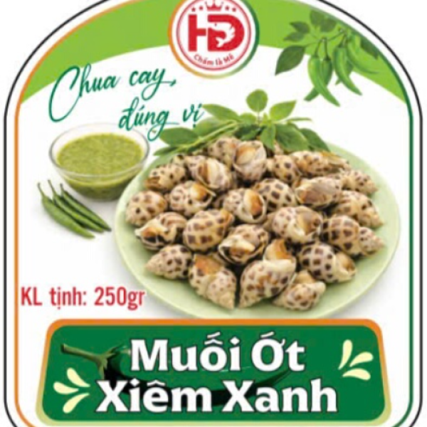 Muối Ớt Xiêm Xanh HD 250g – Gia Vị Chấm Chua Cay Cho Hải Sản, Đồ Nướng, Trái Cây