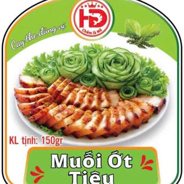 Muối Ớt Tiêu HD 150g – Cay The Đúng Vị, Chấm Hải Sản & Đồ Nướng