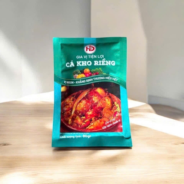 Xốt Cá Kho Riềng HD 80g – Gia Vị Cá Kho Riềng Đậm Đà, Thơm Riềng, Chuẩn Vị Cơm Nhà