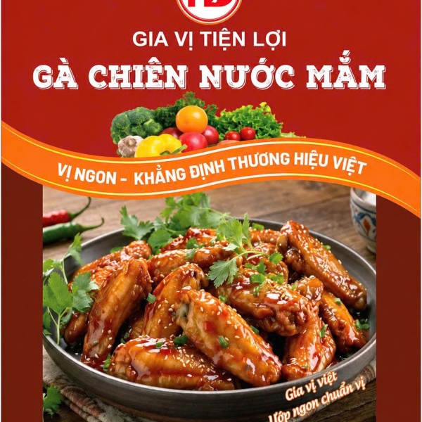 Gia Vị Tiện Lợi Gà Chiên Nước Mắm 80g – Sốt Đậm Đà Chuẩn Vị Việt, Dễ Chế Biến