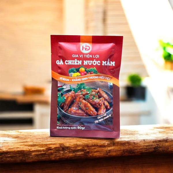Gia Vị Tiện Lợi Gà Chiên Nước Mắm 80g – Sốt Đậm Đà Chuẩn Vị Việt, Dễ Chế Biến