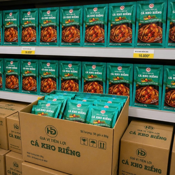 Xốt Cá Kho Riềng HD 80g – Gia Vị Cá Kho Riềng Đậm Đà, Thơm Riềng, Chuẩn Vị Cơm Nhà