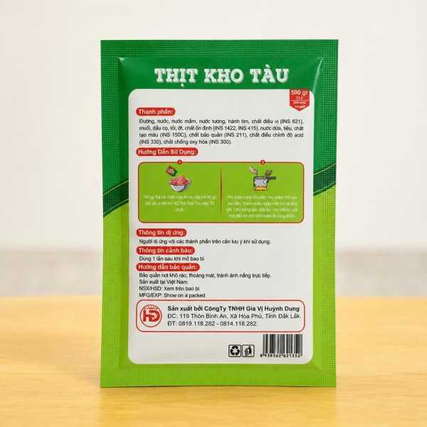 Gia Vị Thịt Kho Tàu HD 80g – Xốt Kho Thịt Tiện Lợi, Đậm Đà Chuẩn Vị Cơm Nhà