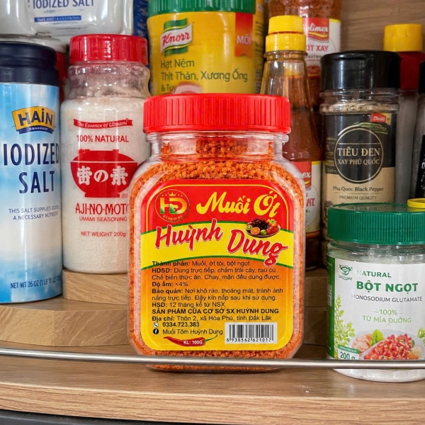 Muối Ớt Huỳnh Dung 100g – Muối Ớt Ngon Chấm Trái Cây, Rau Củ Và Chế Biến Thức Ăn