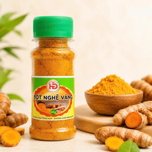 BỘT NGHỆ VÀNG 40G – GIA VỊ ƯỚP VÀ CHẾ BIẾN MÓN ĂN