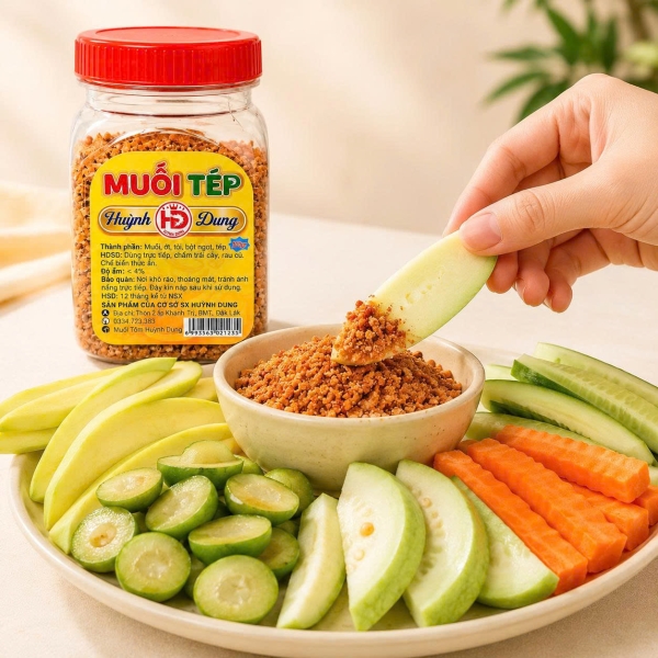 MUỐI TÉP HUỲNH DUNG 70G – GIA VỊ CHẤM TRÁI CÂY, RAU CỦ VÀ MÓN ĂN