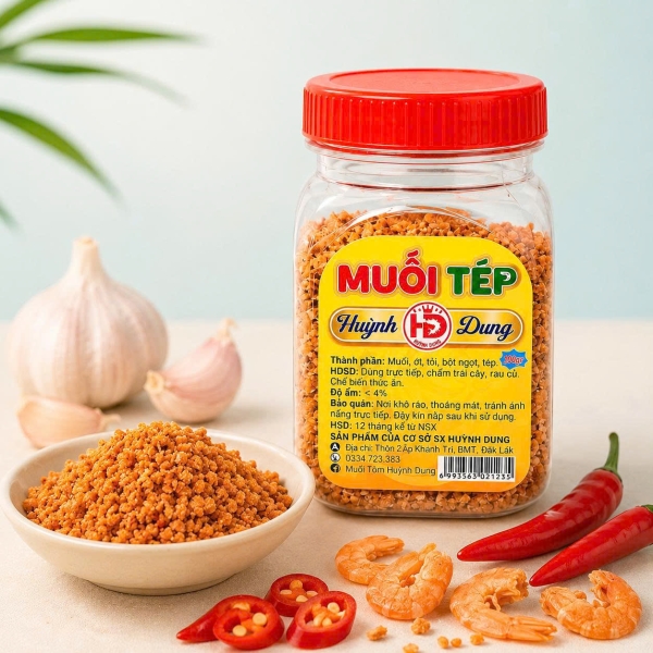 MUỐI TÉP HUỲNH DUNG 70G – GIA VỊ CHẤM TRÁI CÂY, RAU CỦ VÀ MÓN ĂN