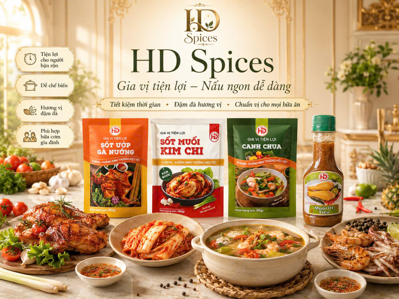 gia vị hoàn chỉnh HD Spices
