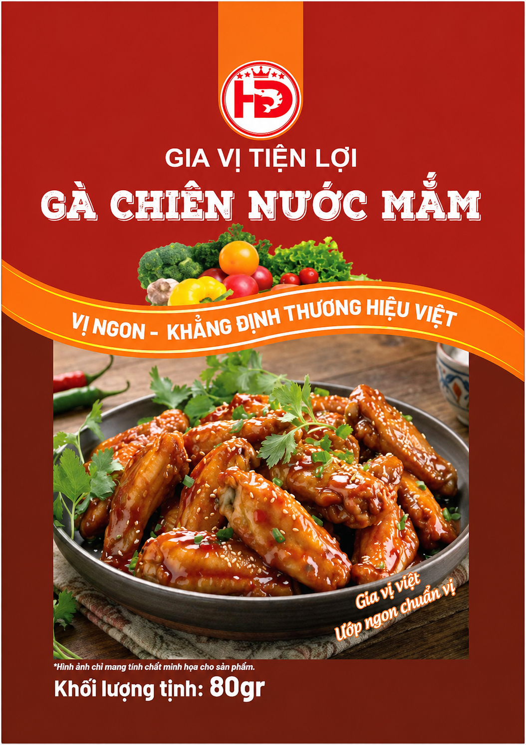 xốt gà chiên mắm HD 80g