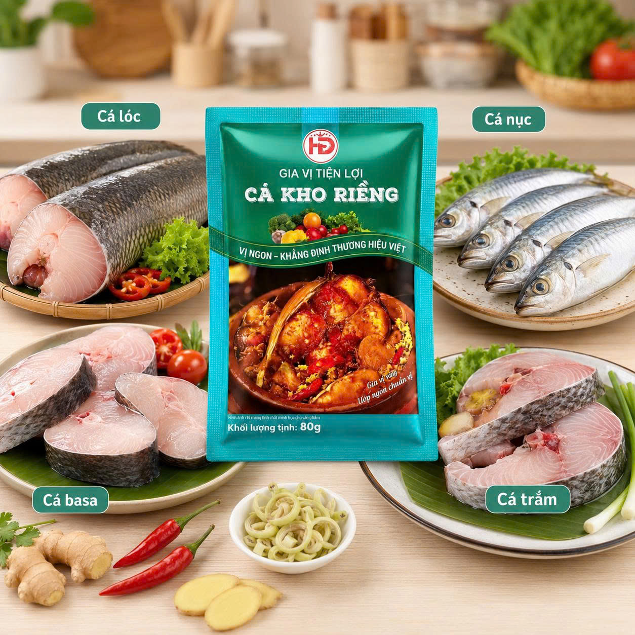 các loại cá phù hợp kho với gia vị hoàn chỉnh