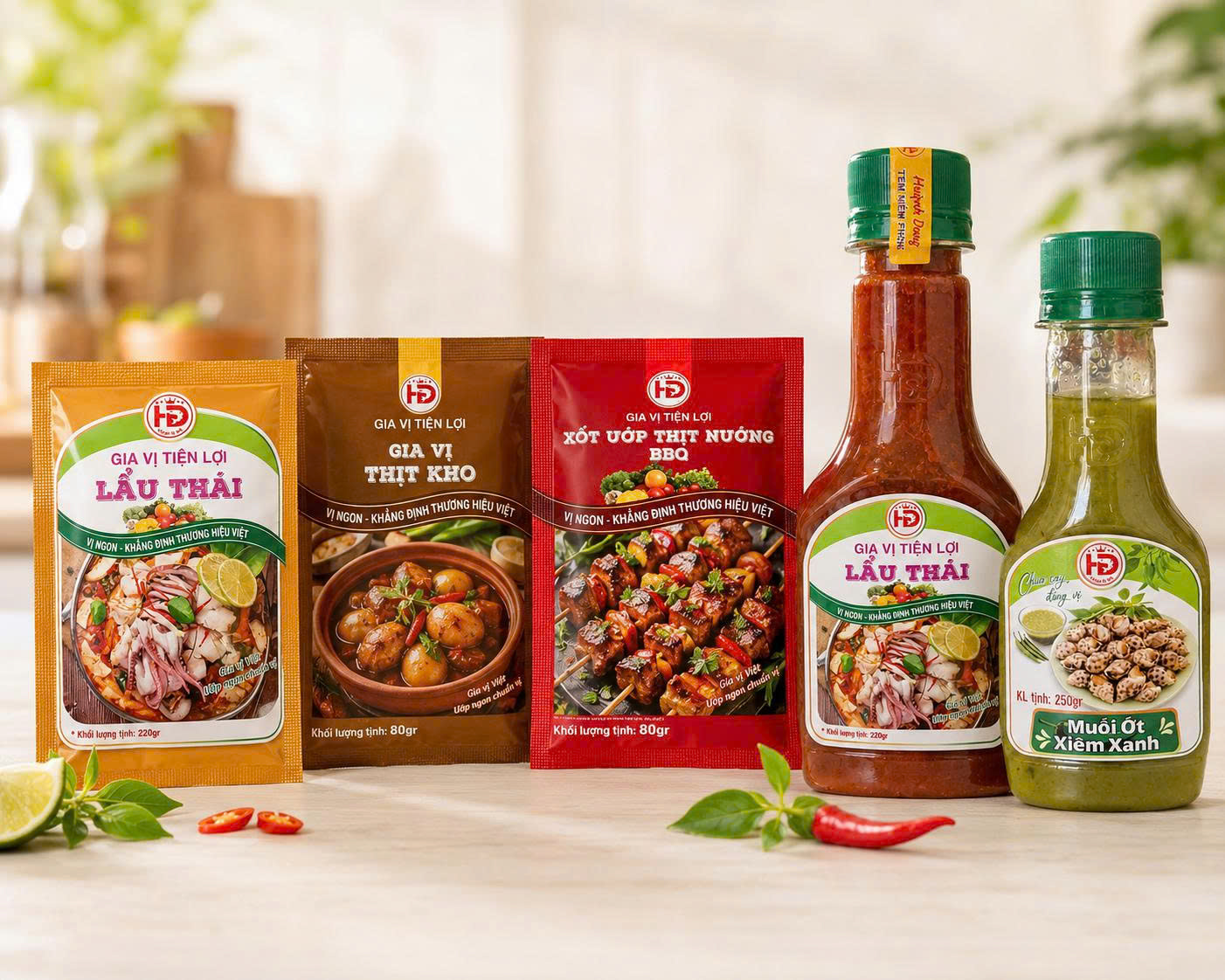 mô hình bán gia vị hoàn chỉnh vốn thấp