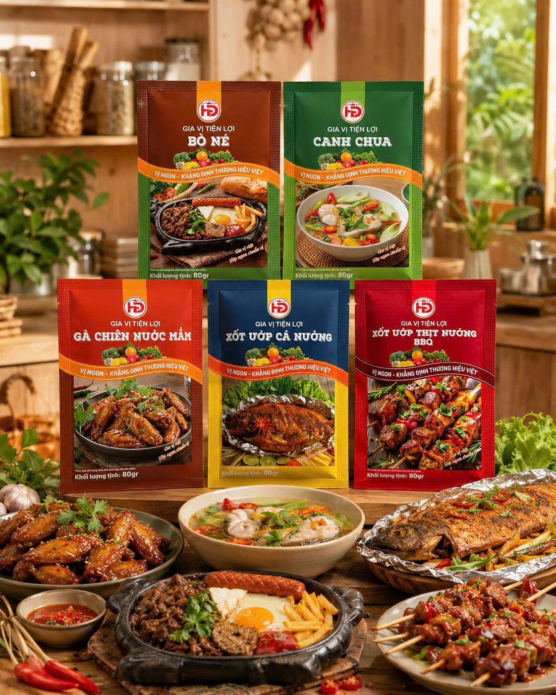 gia vị hoàn chỉnh HD Spices
