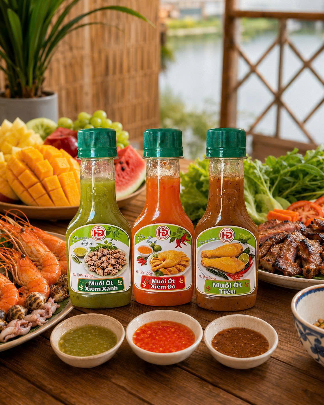 muối chấm và gia vị chấm HD Spices
