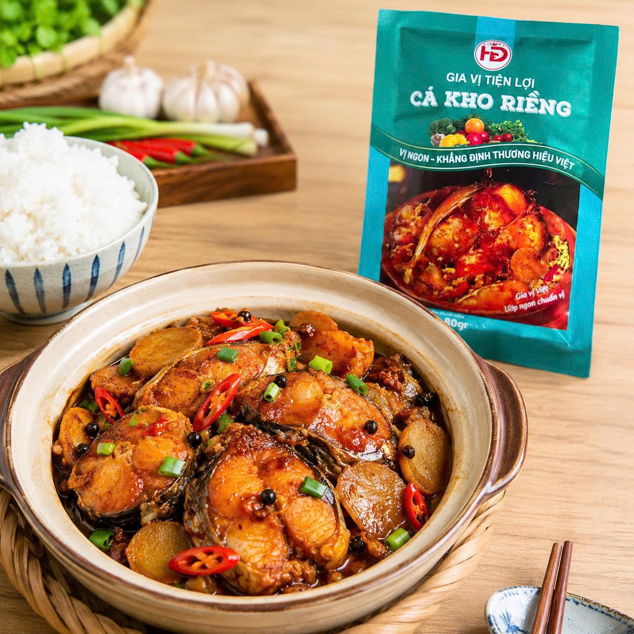 xốt cá kho riềng HD Spices